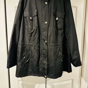 Dressbarn Black Utility Jacket